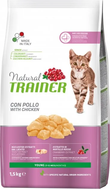 Natural Trainer Cat Young Kuracie 1,5kg