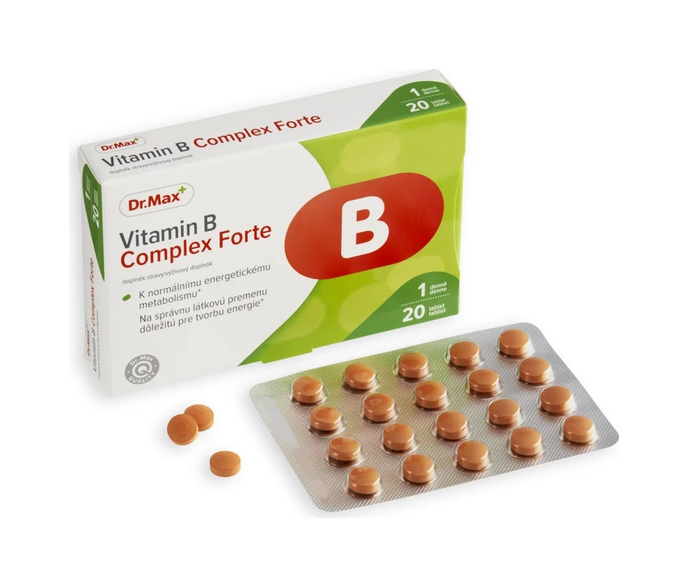 Dr. Max Vitamin B Complex Forte 1×20 tbl, výživový doplnok