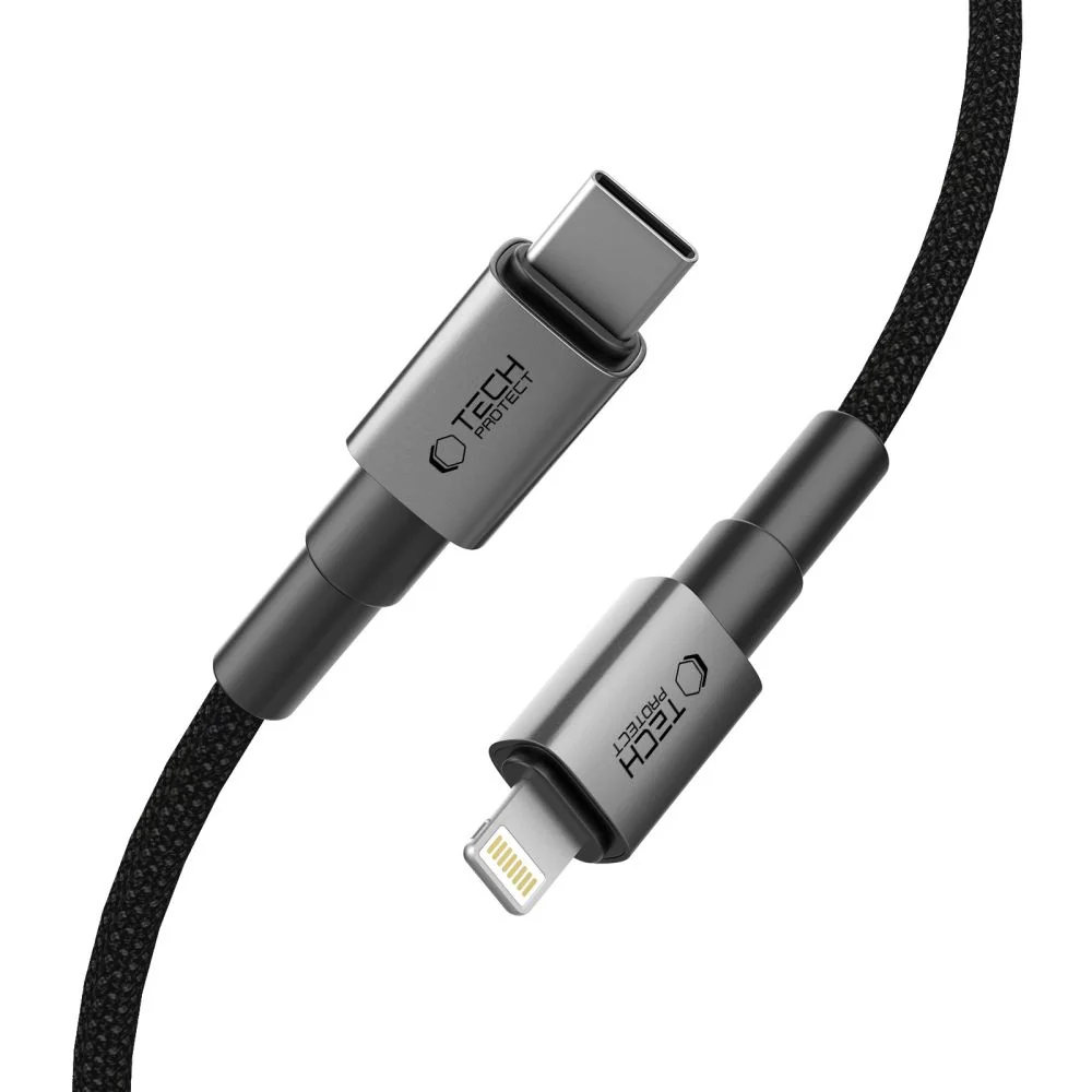 Tech-Protect Ultraboost DNA kábel USB-C / Lightning PD 27W / 3A 1m, še dý