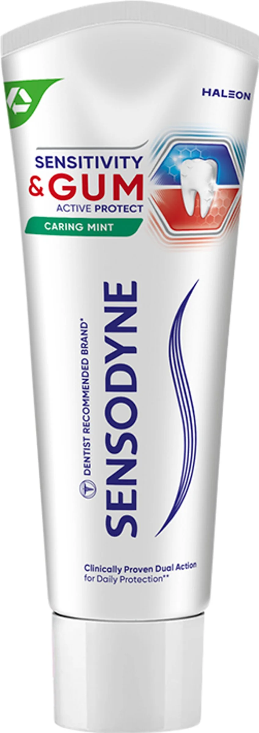 Sensodyne Sensitivity & Gum Jemná mätová zubná pasta 1x75 ml, jemná mätová pasta s mikropenou