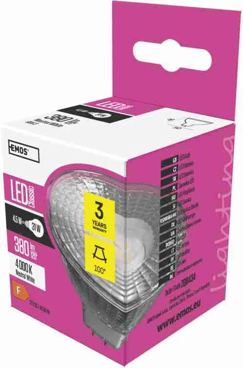 LED CLS MR16 4,5W GU5,3 NW 1×1 ks, LED žiarovka