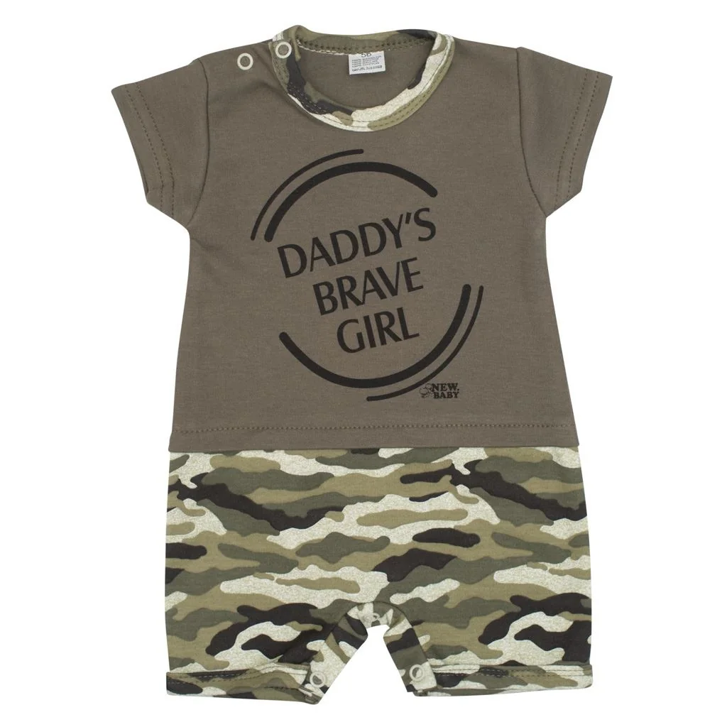 Dojčenský letný overal New Baby Army girl 92 (18-24m), 20C42448 