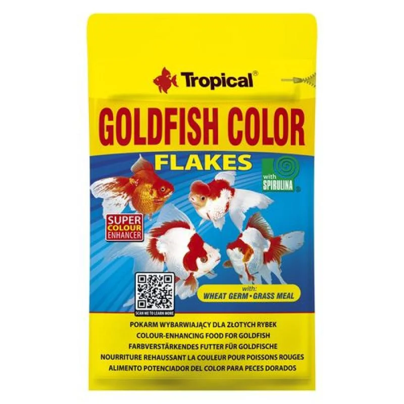 TROPICAL Goldfish Color 12g kompletné krmivo pre ozdobné ryby 