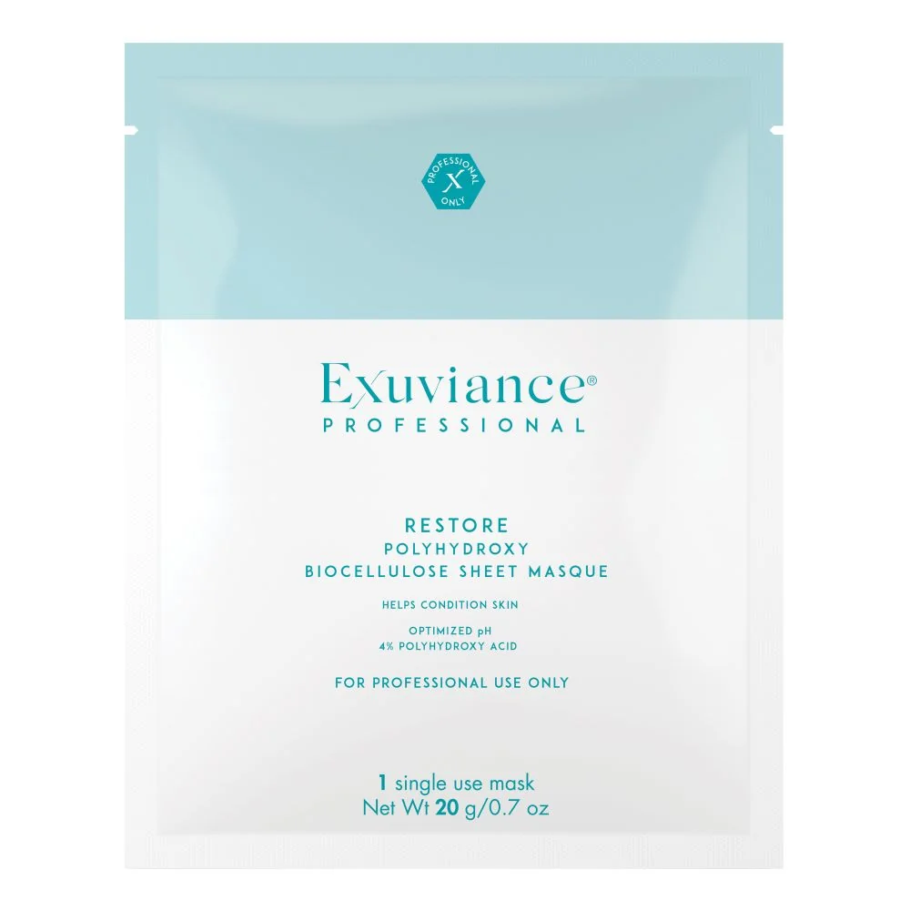 EXUVIANCE RESTORE POLYHYDROXY BIOCELLULOSE SHEET MASQUE 20 G