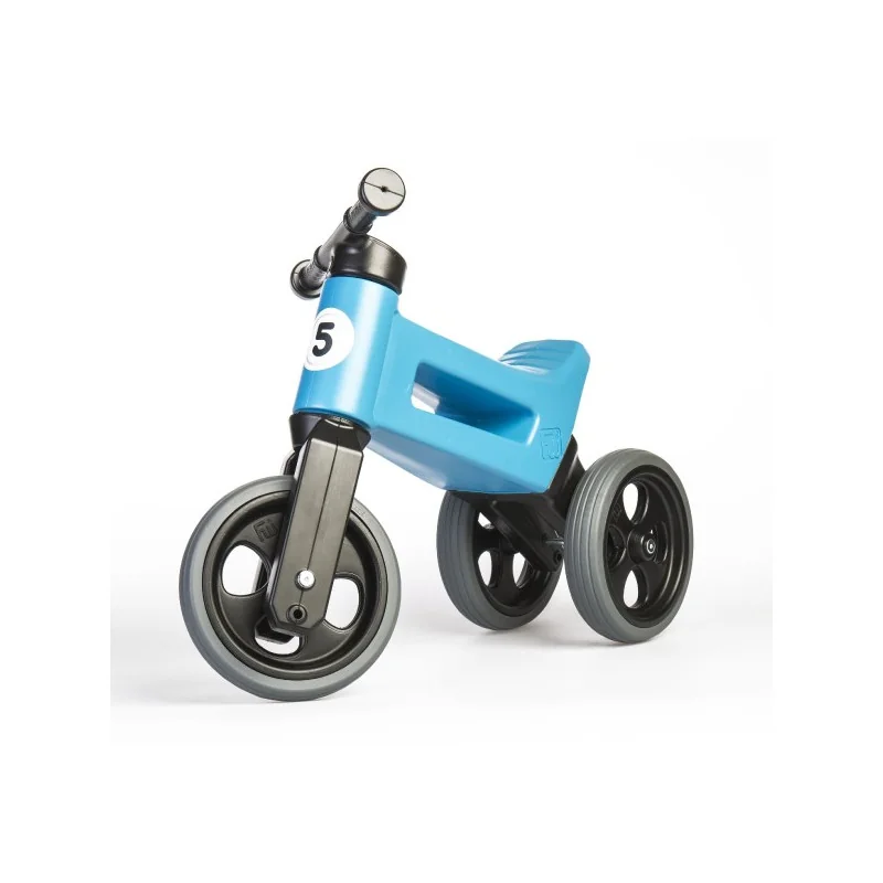 Teddies Odrážadlo FUNNY WHEELS Rider Šport modrej 2v1, výška sedla 28 / 30cm nosnosť 25kg 18m + v sáčku 