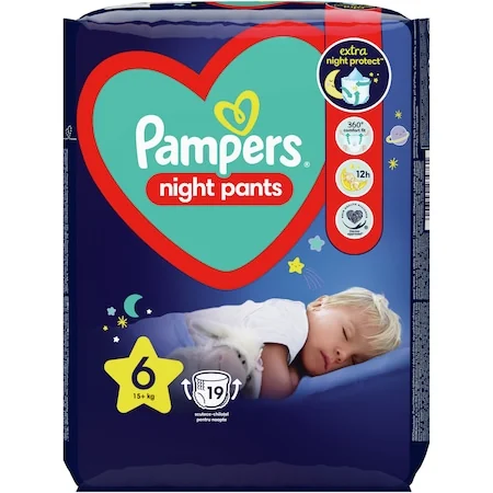 Pampers Night Pants S6 19ks (15+kg)