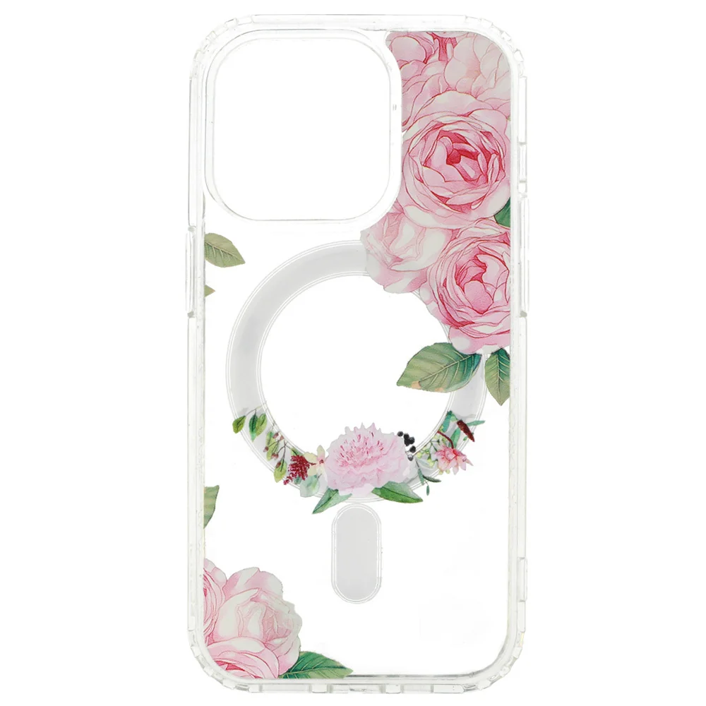 MG Flower MagSafe kryt na iPhone 13 Pro Max, pink flower 