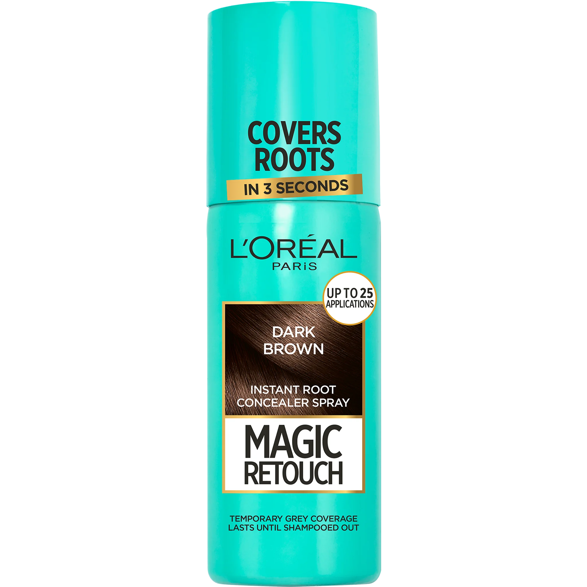 L'Oréal Paris Magic Retouch sprej na vlasy na zakrytie odrastov tmavo hnedá, 75 ml 1×75 ml, sprej