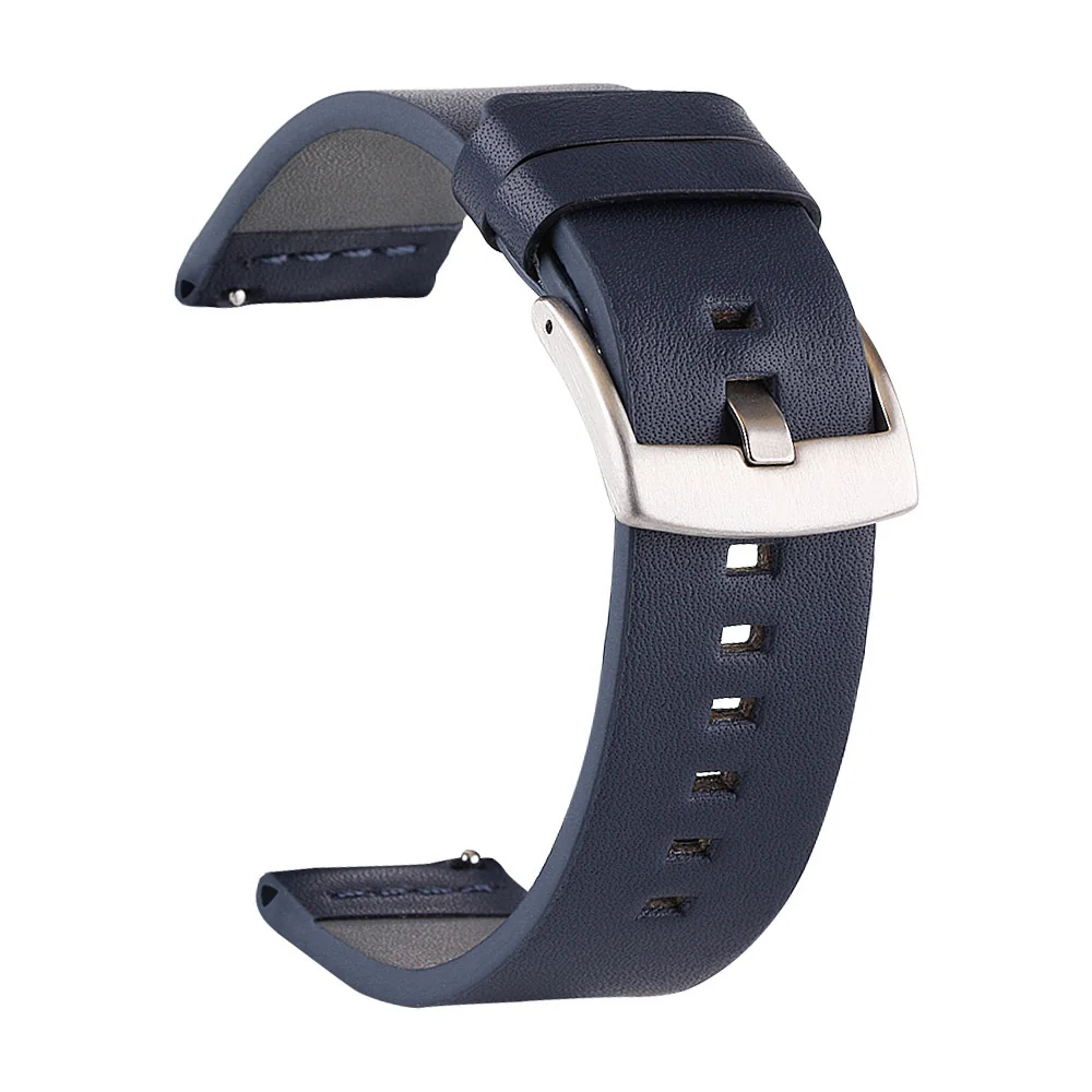 BStrap Fine Leather remienok na Xiaomi Amazfit Bip blue