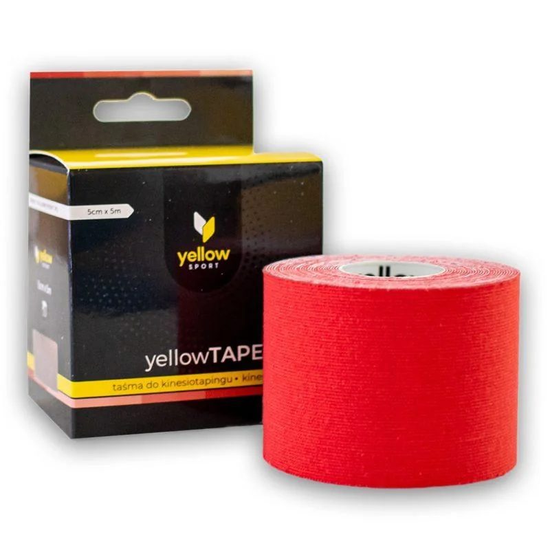 Kineziologická tejpovacia páska yellowTAPE 5 cm x 5 m červená