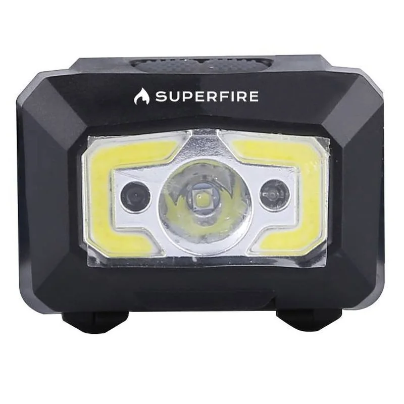 Superfire X30 LED čelovka s bezkontaktným spínačom 500lm, čierna 