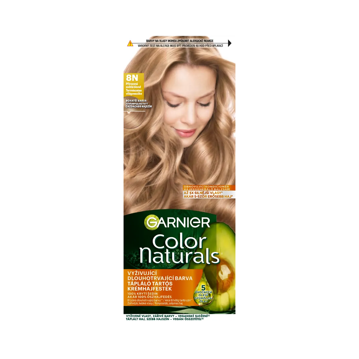 Garnier Color Naturals permanentná farba na vlasy 8N Stredná blond