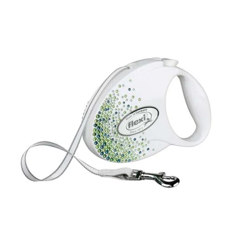 flexi Glam Splash Leaf popruh M 5m biele do 25kg SWAROVSKI®