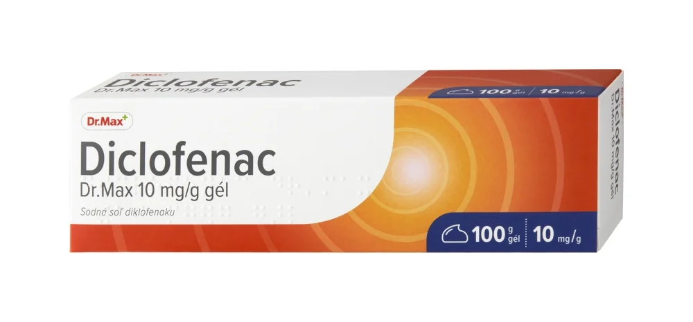 Dr. Max Diclofenac 10 mg/g gél 1×100 g, gél