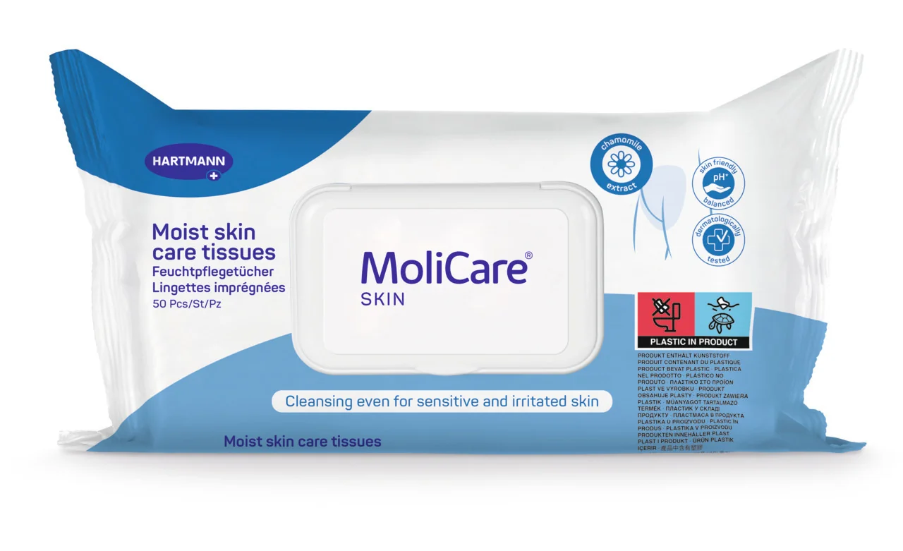 MoliCare SKIN Vlhké ošetrovacie utierky