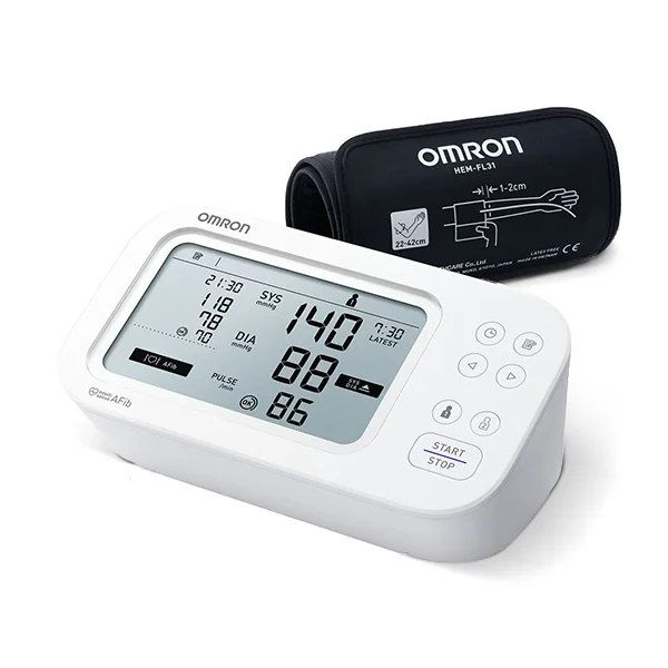 Tlakomer OMRON M6 Comfort AFib + adaptér 1×1 ks, tlakomer