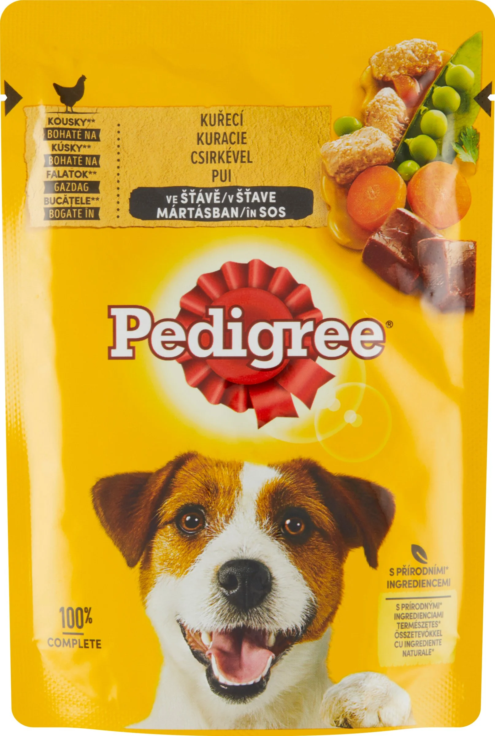 PEDIGREE Kapsička s Kuracím a zeleninou v šťave 100g 1×100 g, kapsička pre psy