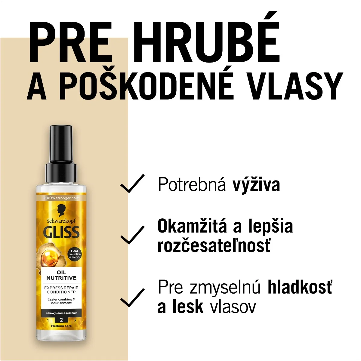 Schwarzkopf Gliss kondicionér Oil Nutritive 1×200 ml, kondicionér