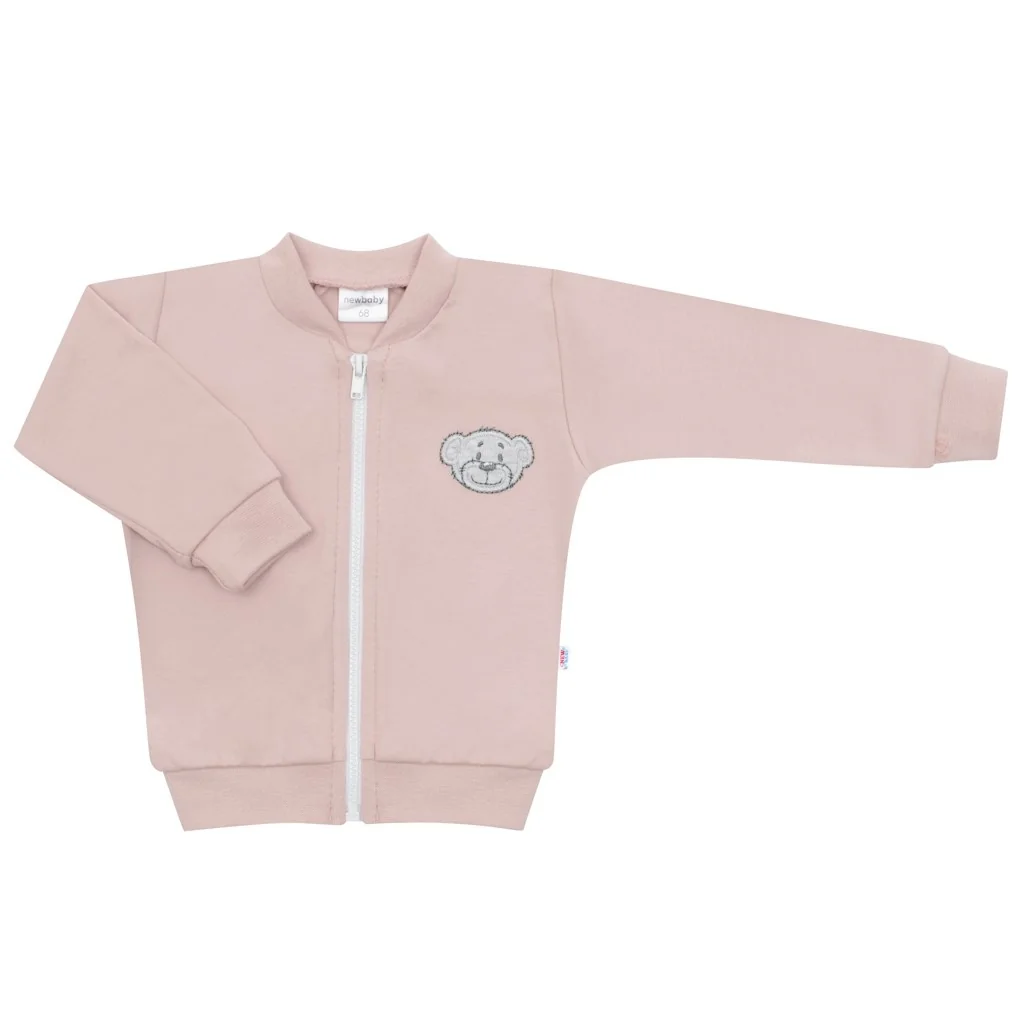 Dojčenská bavlnená mikina New Baby BrumBrum old pink 86 (12-18m), 