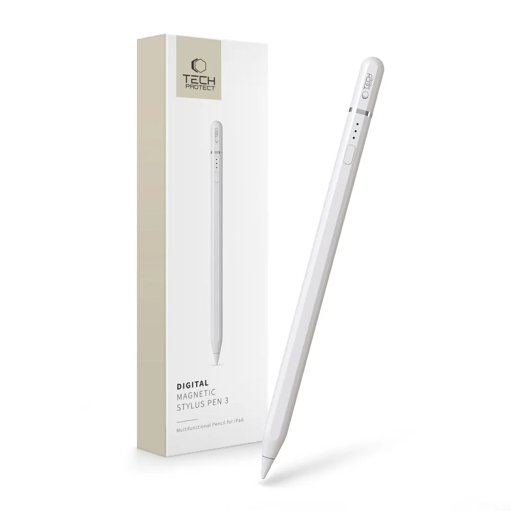 Tech-Protect Digital Magnetic Stylus pero na iPad, biele