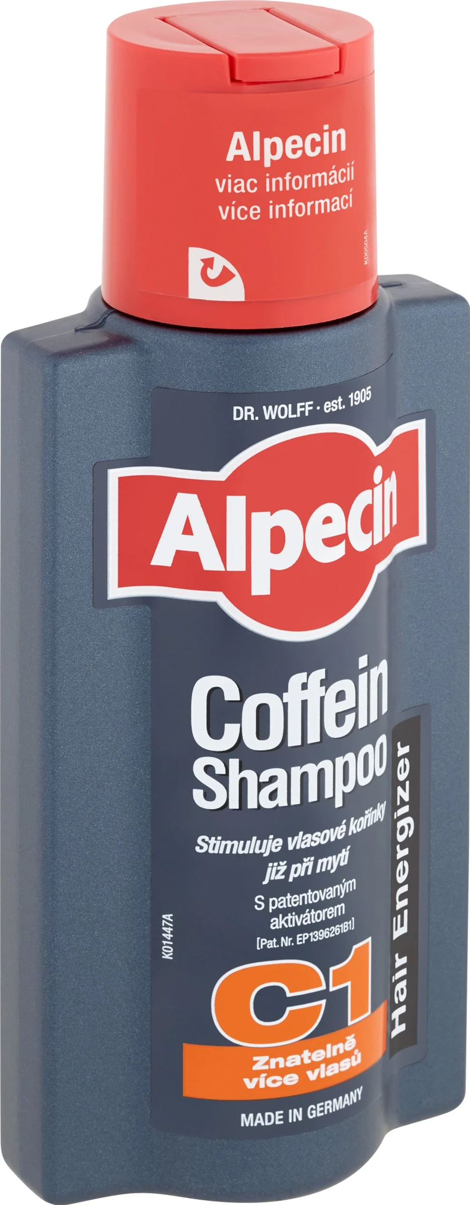 ALPECIN Hair Energizer Coffein Shampoo C1 1×250 ml, pri vypadávaní vlasov