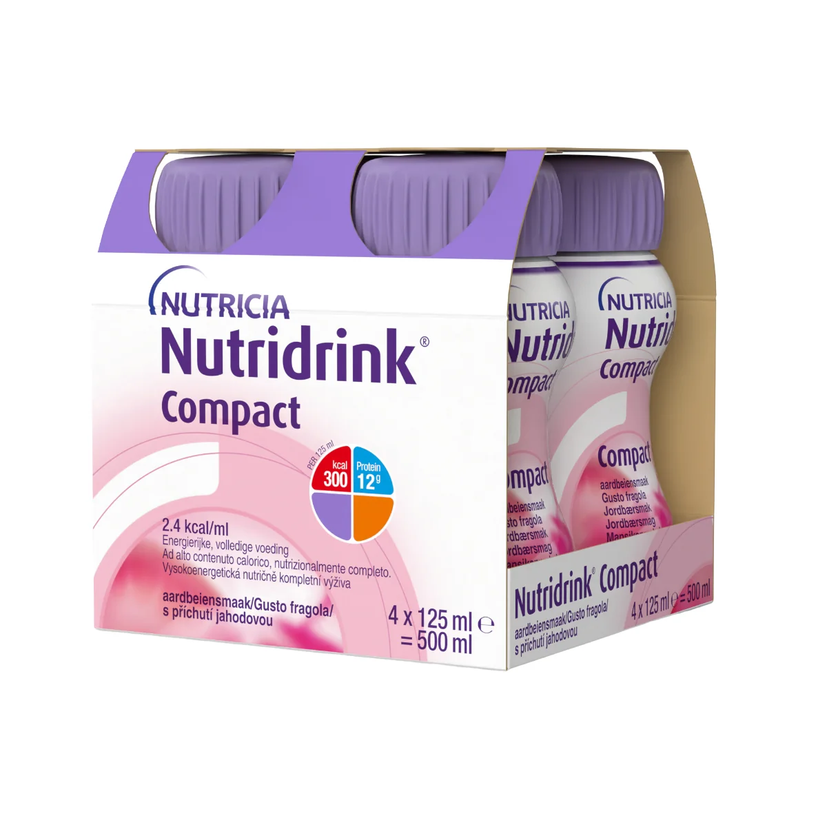 Nutridrink Compact s jahodovou príchuťou