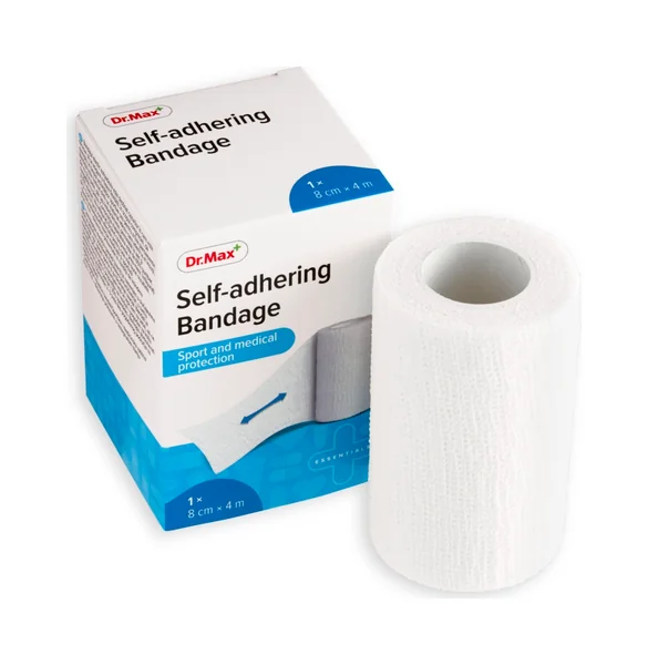 Dr. Max Self-adhering Bandage, 8 cm x 4 m 1×1 ks, ovínadlo elastické samolepiace, 8 cm x 4 m