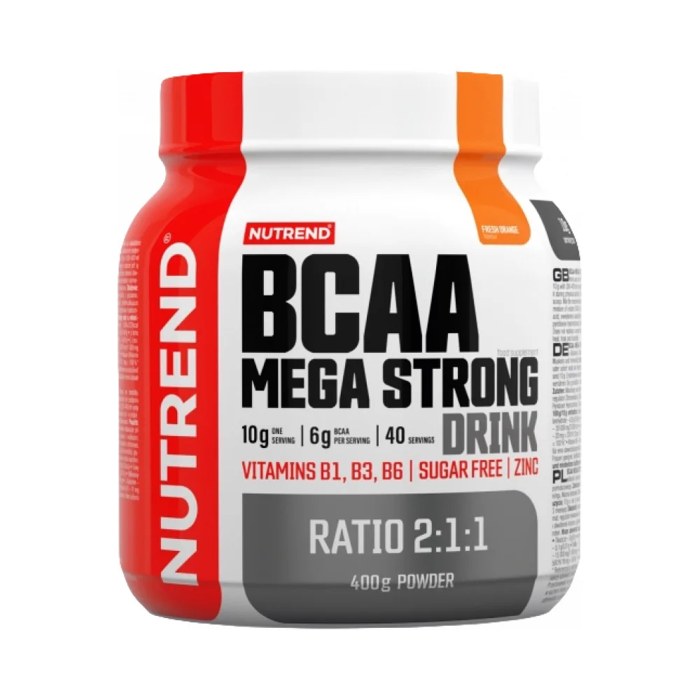 Nutrend BCAA Mega Strong Drink 400 g modrá malina