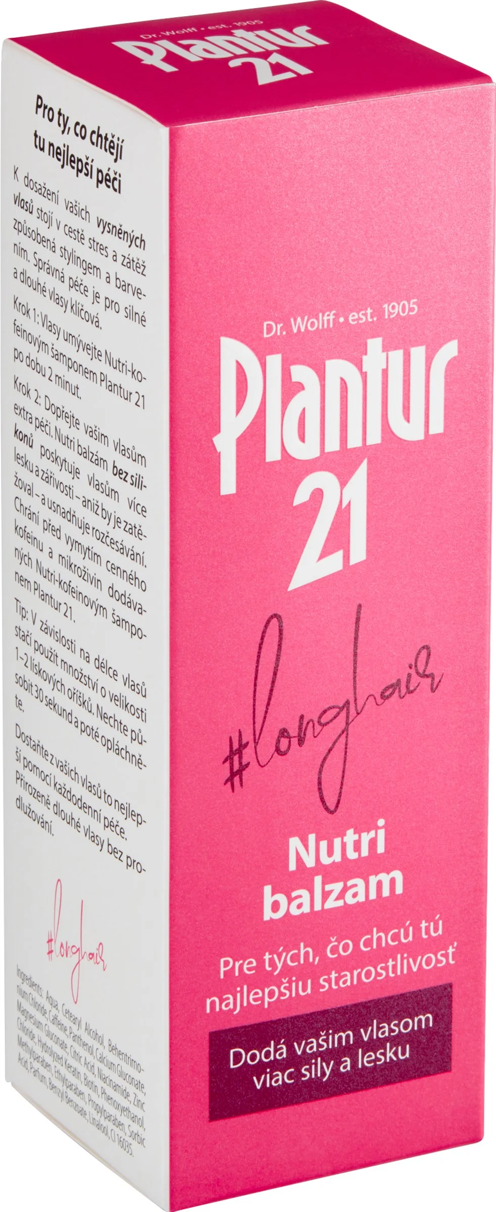 Plantur 21 longhair Nutri balzam 1×175 ml, balzam na vlasy