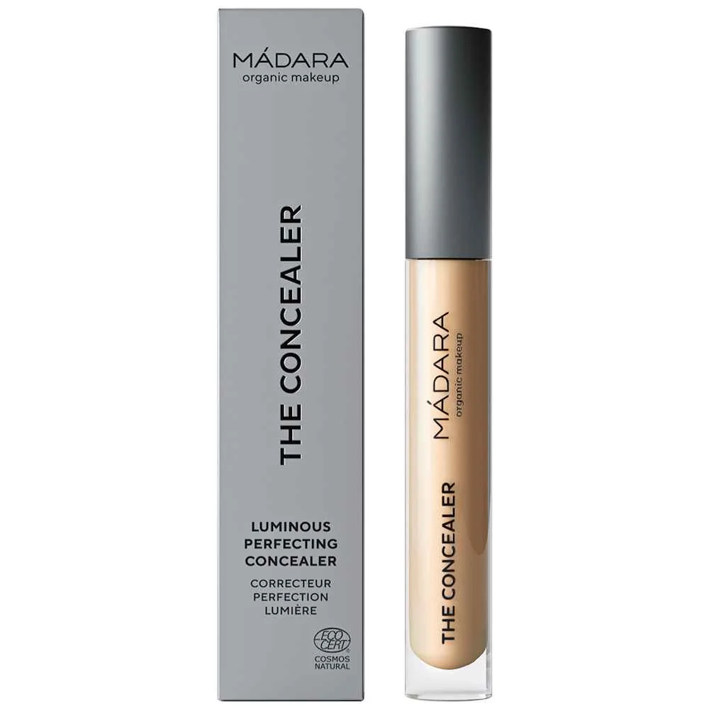 MÁDARA THE CONCEALER Rozjasňujúci korektor Honey 1×4 ml, prírodný korektor na tvár