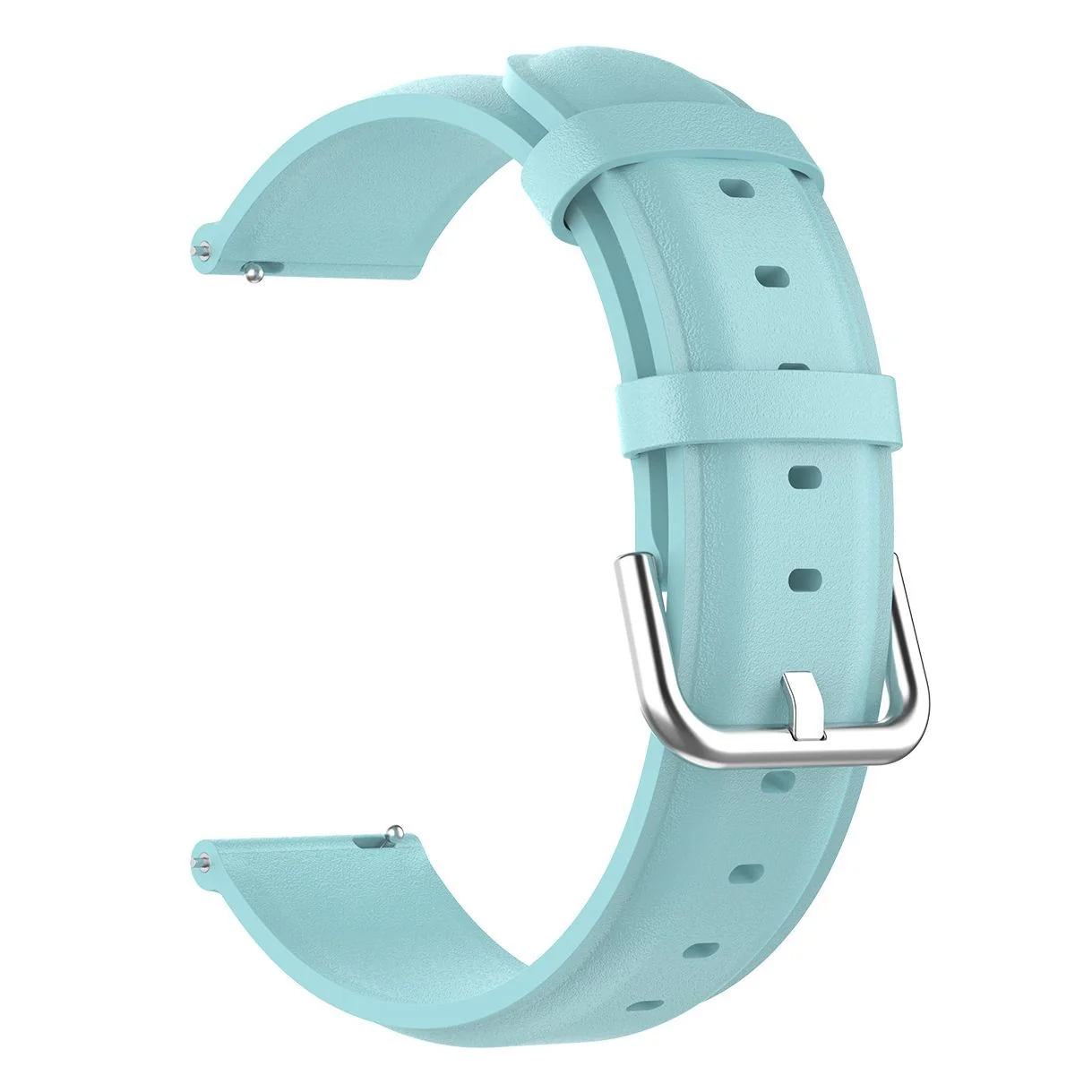 BStrap Leather Lux remienok na Xiaomi Watch S1 Active light blue