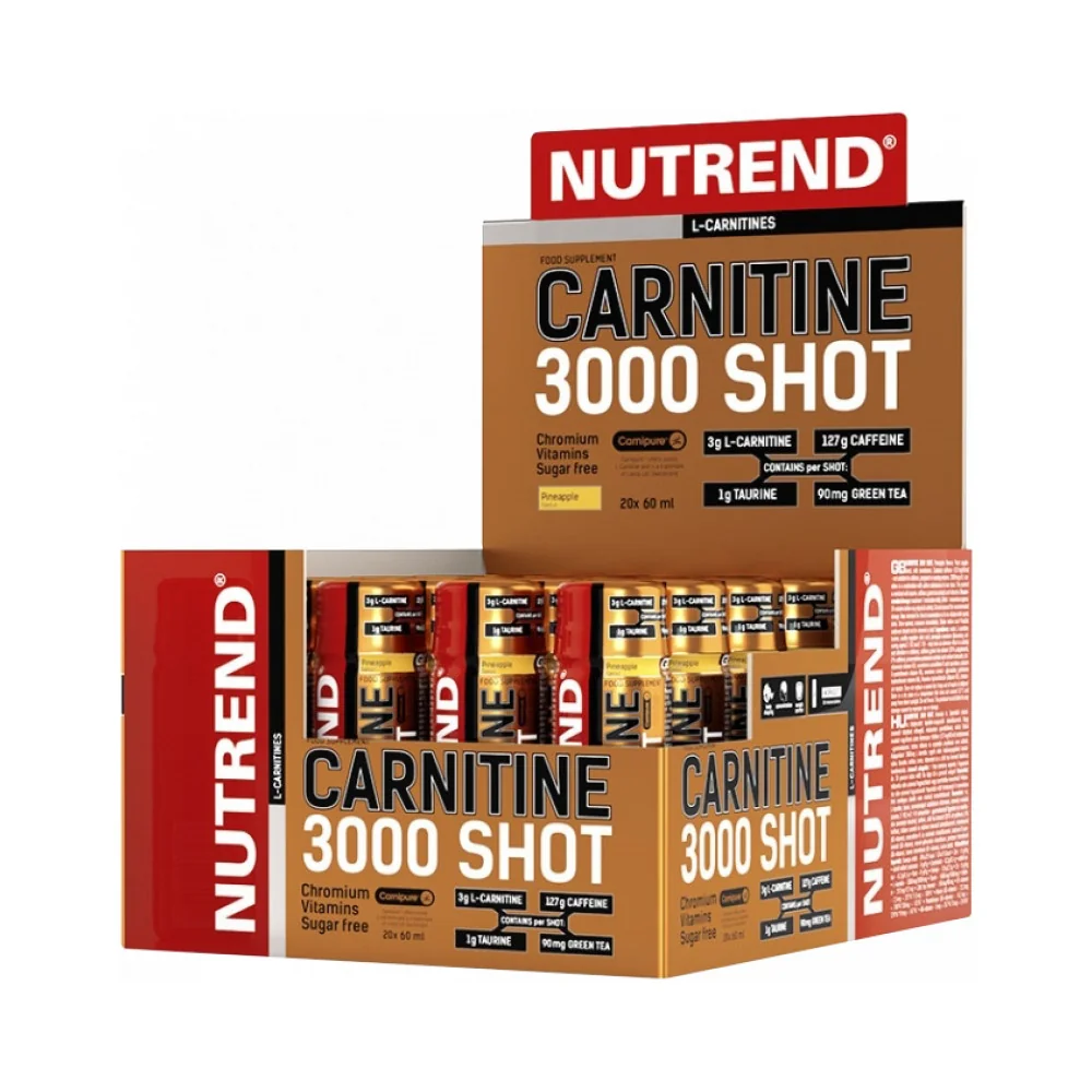 Nutrend Carnitine 3000 Shot 20 x 60 ml pomaranč