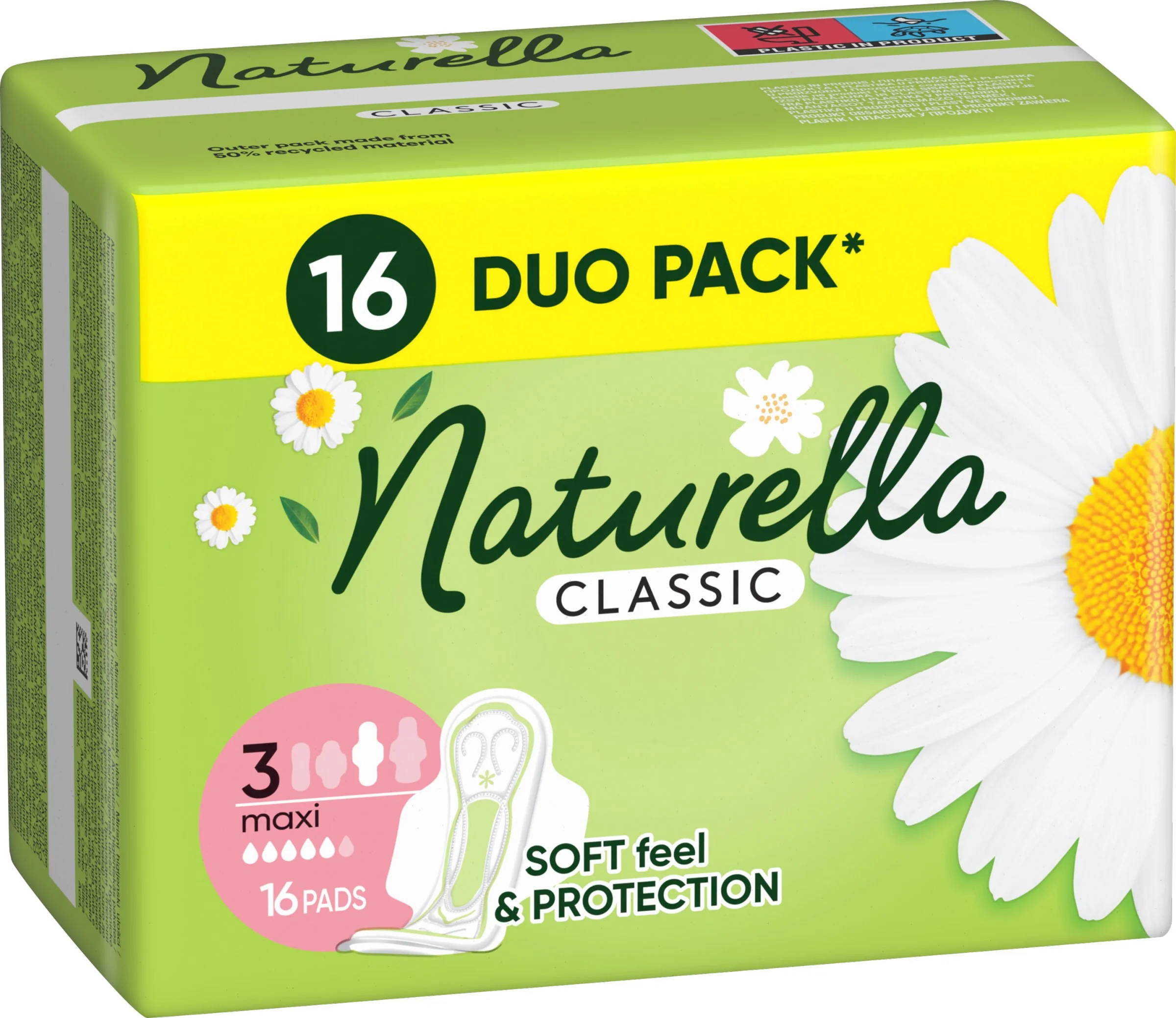 Naturella Classic 16ks Maxi 1×16 ks, hygienické vložky