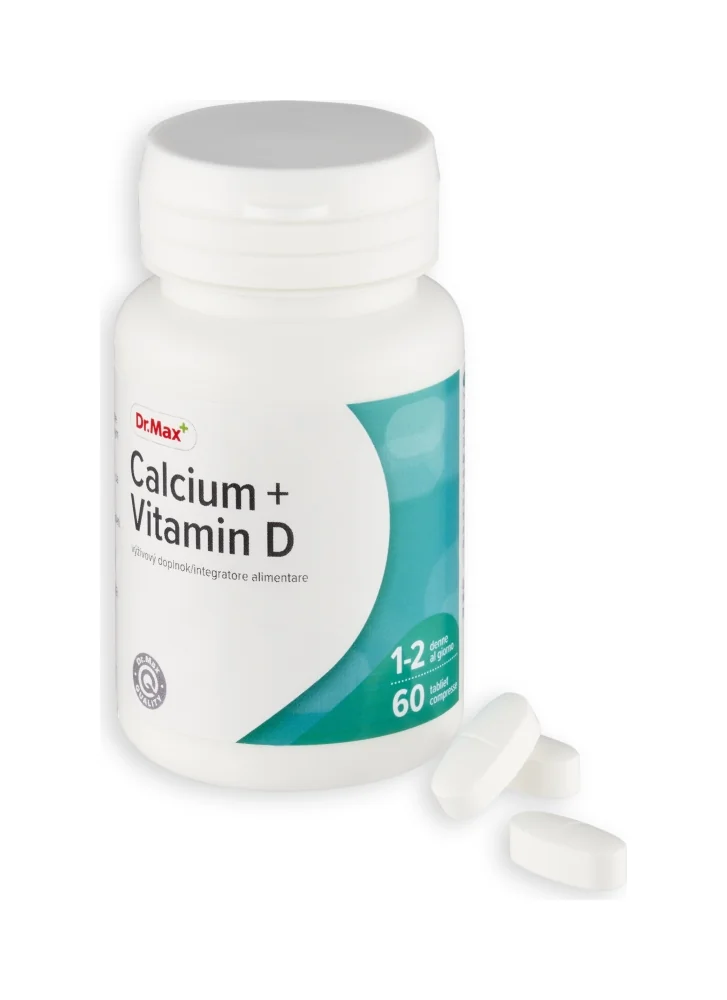 Dr. Max Calcium + Vitamin D 1×60 tbl, vápnik a vitamín D