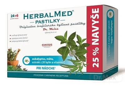 HERBALMED PASTILKY pri nádche - Dr.Weiss