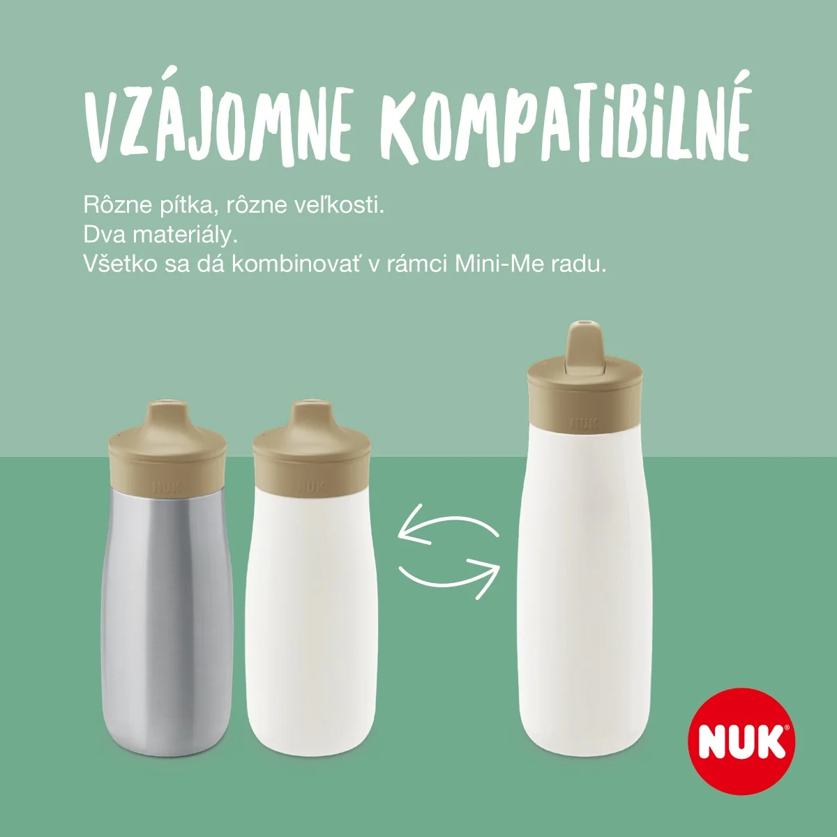 NUK flaša Mini-Me Flip 450 ml (12+ m.) 1×1 ks, fľaša s náustkom