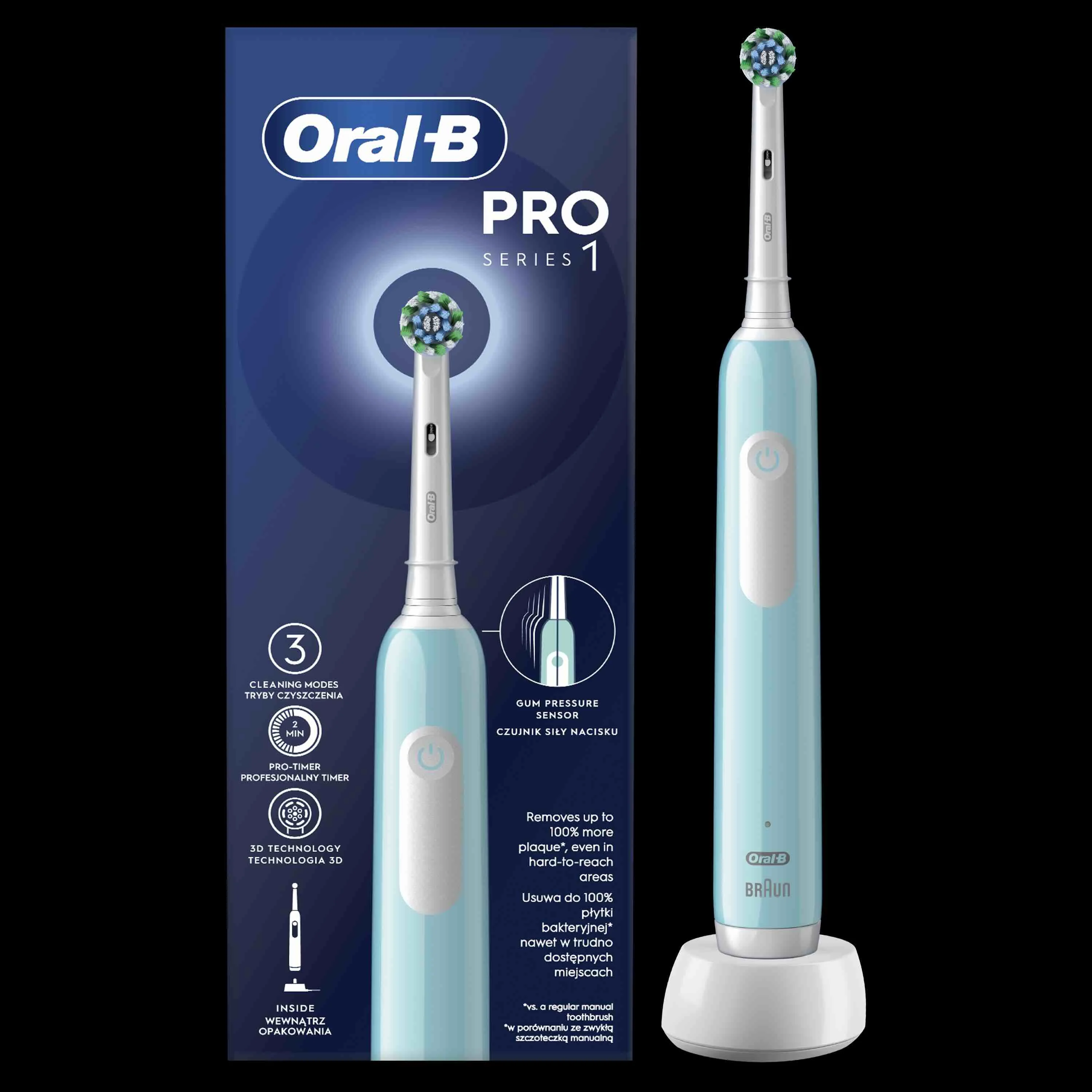 Oral-B EK Pro Series 1 Caribeean blue 1×1 ks, elektrická zubná kefka