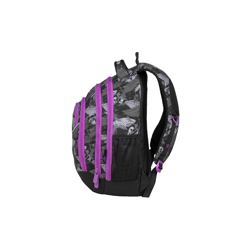 BAGMASTER - Študentský batoh ENERGY 9 A VIOLET/GRAY/BLACK 