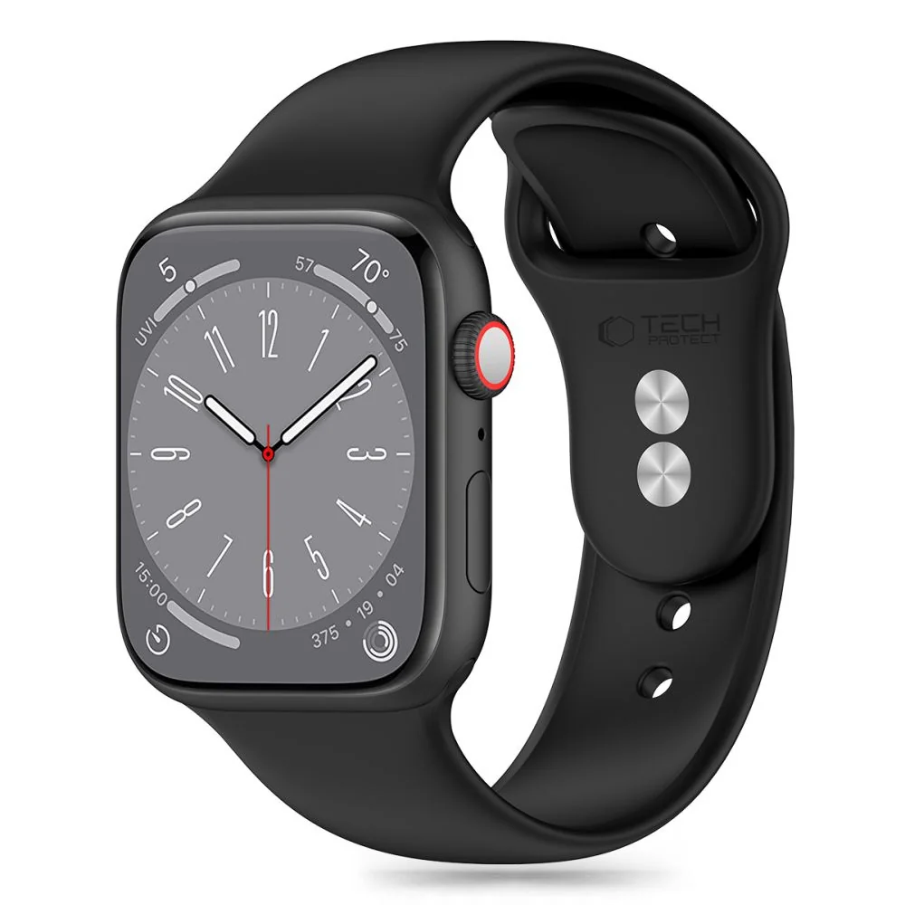 Tech-Protect Silicone remienok na Apple Watch 38/40/41mm black