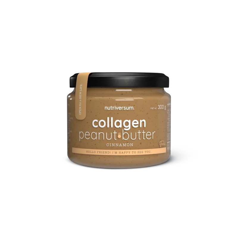 Nutriversum - FOOD - COLLAGEN PEANUT BUTTER (arašidové maslo s kolagénom) 300g - Príchuť kakao