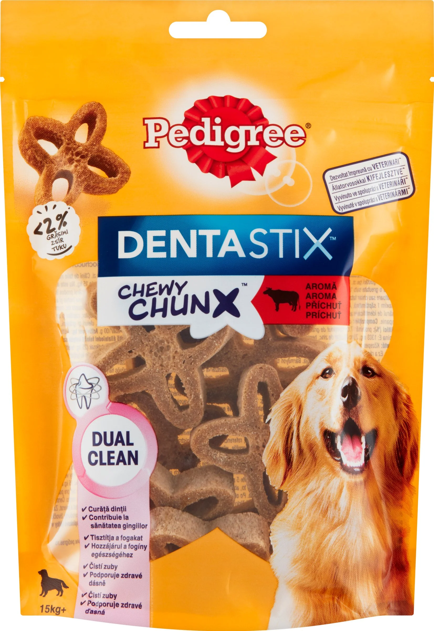 PEDIGREE pochúťka DentaStix Chewy Chunx hovädzie MAXI 68g