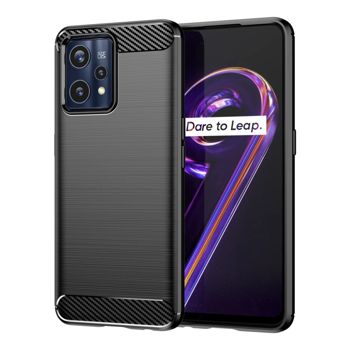 MG Carbon Case Flexible silikónový kryt na Realme 9 Pro Plus čierny