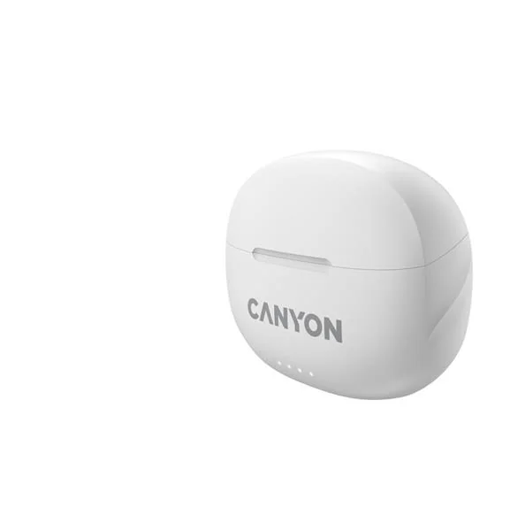 Canyon TWS-8, True Wireless Bluetooth slúchadlá do uší, nabíjacia stanica v kazete, biele 1×1 ks, slúchadlá