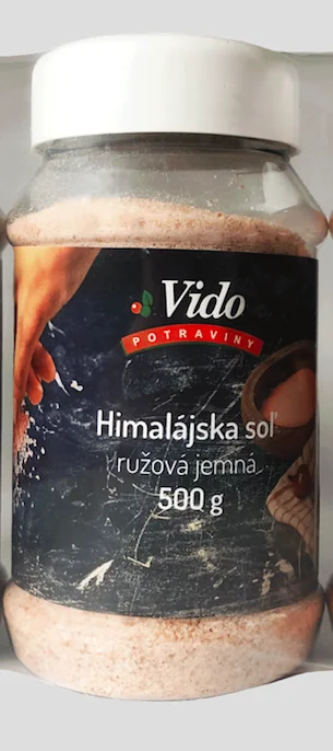 VIDO Himalájska ružová soľ jemná - dóza