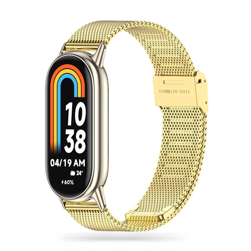 Tech-Protect Milanese remienok na Xiaomi Smart Band 8 / 9 gold