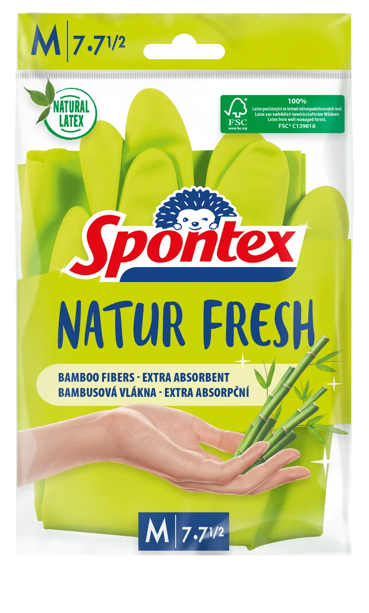 Spontex Natur Fresh rukavice veľkosť M