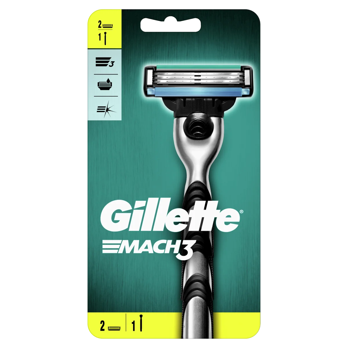 Gillette Mach3 Strojček + 2 hlavice