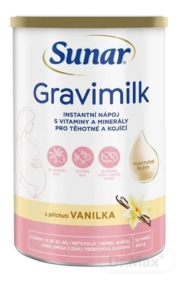 Sunar Gravimilk s príchuťou vanilka