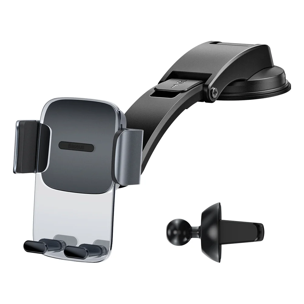 Baseus Car Mount 2in1 držiak na mobil do auta, čierny 