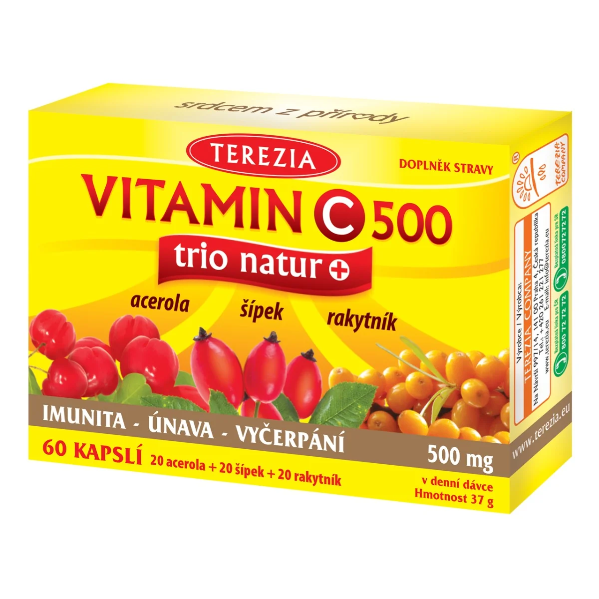 TEREZIA VITAMÍN C 500 trio natur+